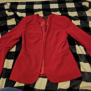 Worthington Red Bell Sleeve Blazer